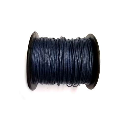 CORDS / Wax Cord String / dark blue -1.0mm -  5m PACK / CORDS for crafting