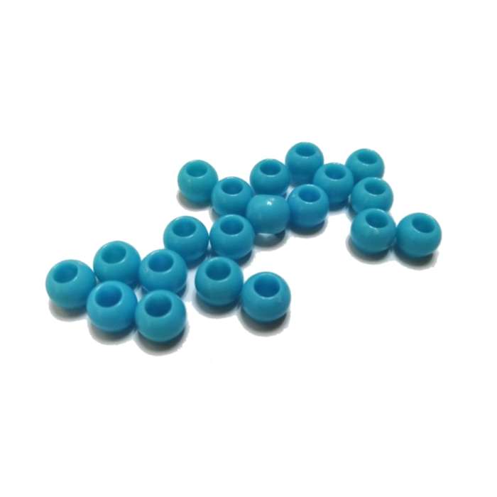 Beads / Acrylic Beads - 8mm balls-  20pcs - blue- Hole 4mm / Beads for crafting