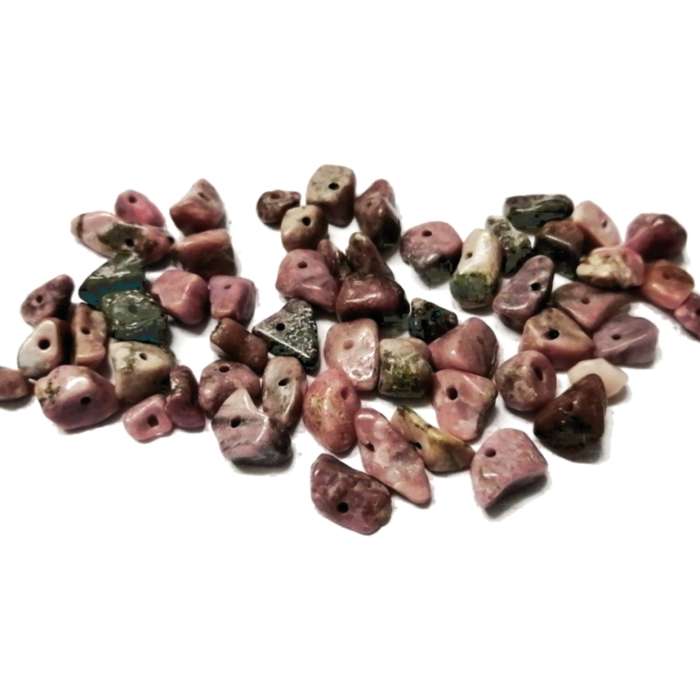Beads / Gemstone - RHODOCHROSITE - Beads   - 6-10mm +/-57pcs / Beads for crafting