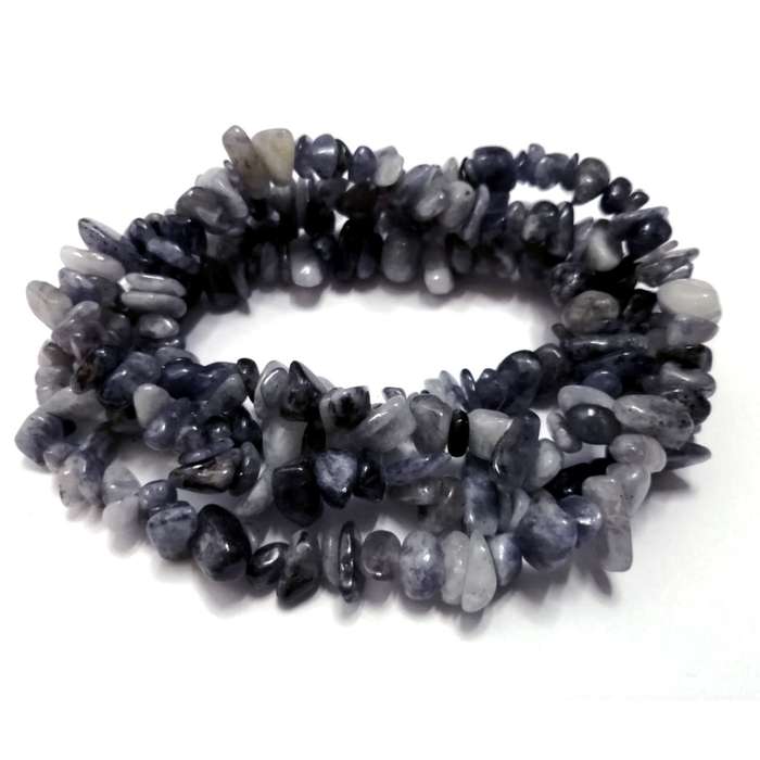 Beads / Gemstone - Jolite - Beads - 5-8mm +/-80cm String / Beads for crafting