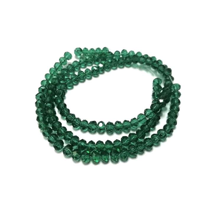 Beads - Crystal Beads - 4mm - clear green  +/- 130pcs String - Beads for crafting