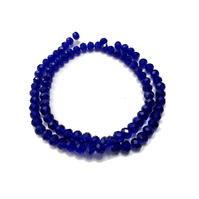 Beads / Crystal Beads -6mm- king blue- String+/-95pcs / Beads for crafting
