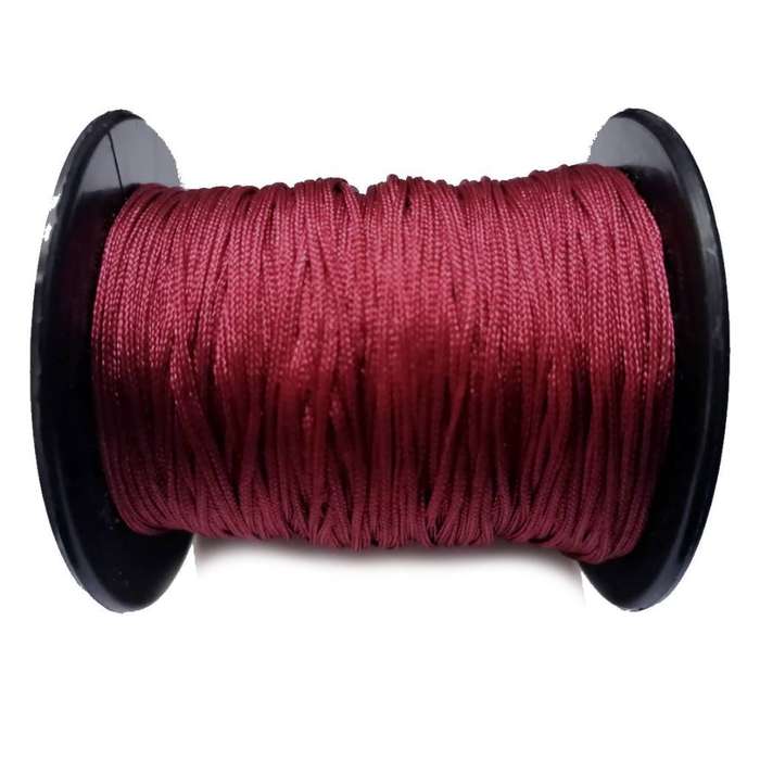 Nylon Cord String / Cherry / 1mm / 10m PACK / Cords for crafting