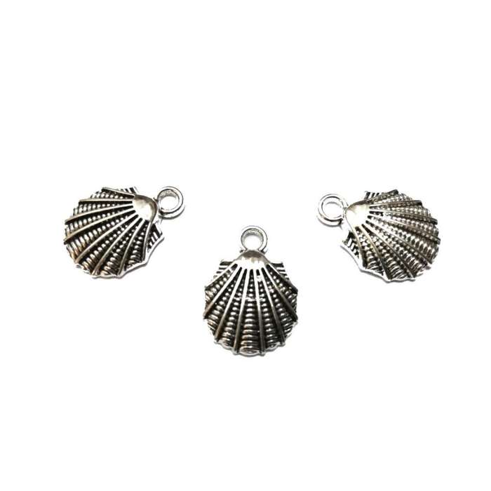 Pendants / Metal Pendant - 20pcs - 18x13mm Shell -Half body- for jewellery crafting