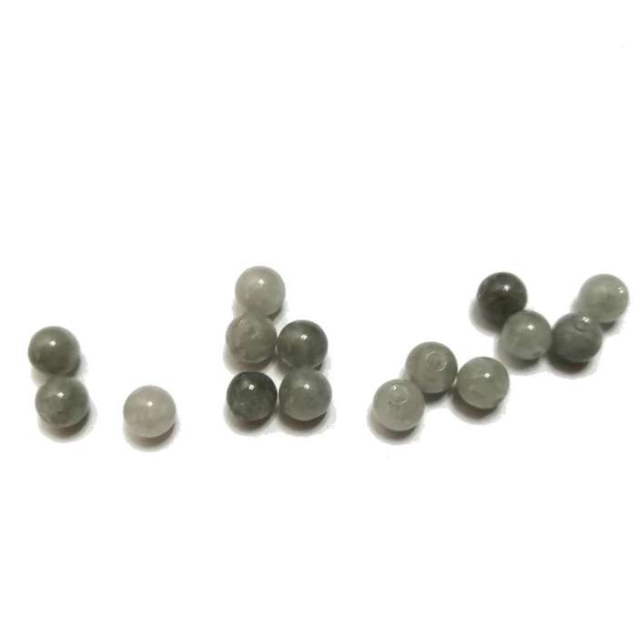 Beads / Gemstone - Burma Jade - Beads   - 6mm ball -15pcs / Beads for crafting