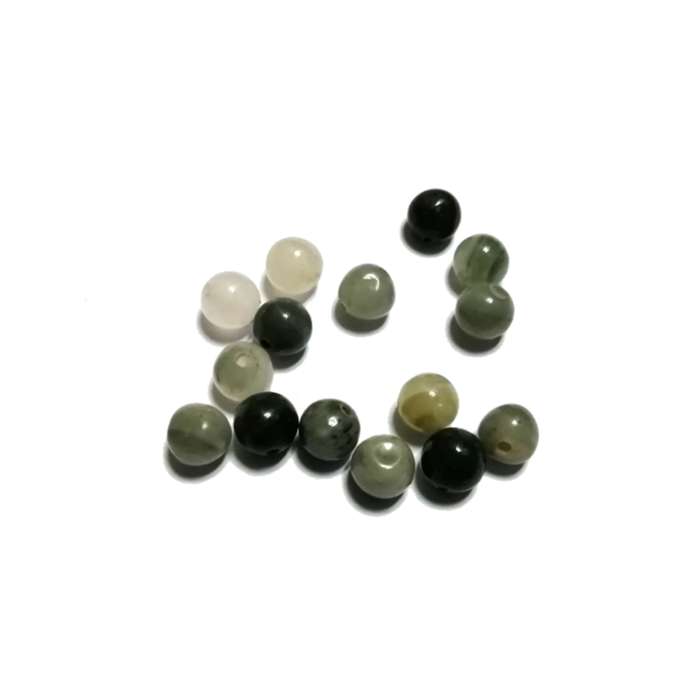 Beads / Gemstone - Moos Agate - Beads   6mm-  15pcs / Beads for crafting