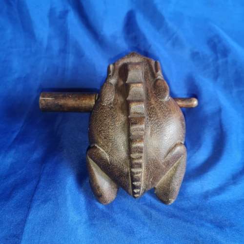 Vintage Wooden Frog Percussion Instrument Wood Frog