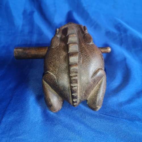 Vintage Wooden Frog Percussion Instrument Wood Frog
