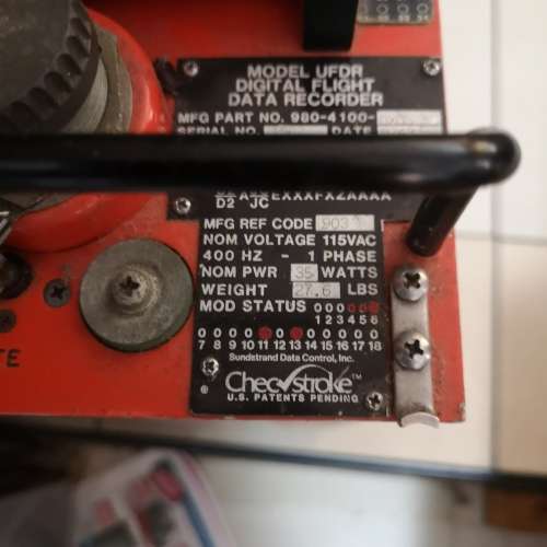 Rare Find ! `Black Box` Boeing 737-200 Digital Flight Data Recorder with Beacon