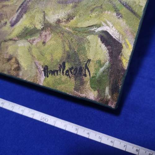 Vtg Stunning Floral Paintings (2) by Ann Maree. Mounted +- 265mm Square