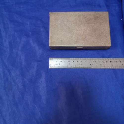 Empty steel vintage tool tin (small)
