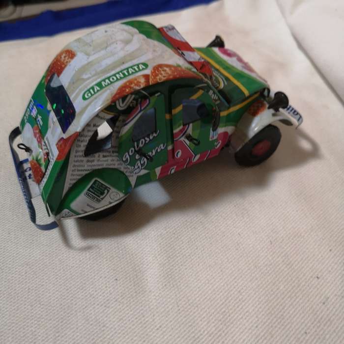 Recycled metal can Model Car. Good Attention to detail
