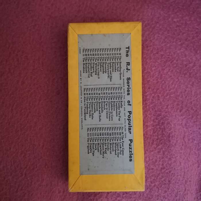 Rare. The Furrows Puzzle 1900s, dexterity puzzles handmade by R Journey, London
