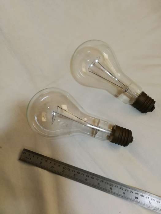 Antique / Vintage Light Bulbs. Large unused, tested. Possibly 500w 220v