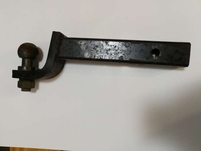 Removable Tow bar with ball and detachable Receiver 50mm Square. 5t rated