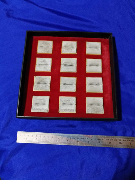 Ring display tray for 12 rings