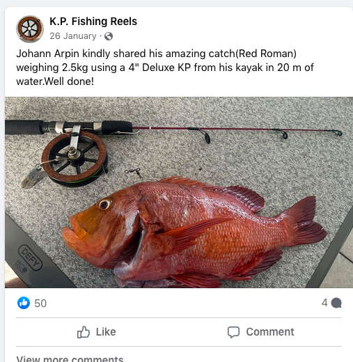 KP Reel Deluxe 4` Spinning Reel