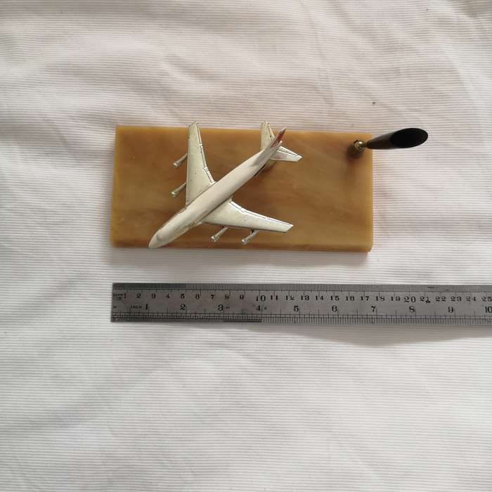 Vintage 1970`s Lesney Giftware British Airways Desk Pen Holder, Matchbox Boeing 747 SP 10 Metal.