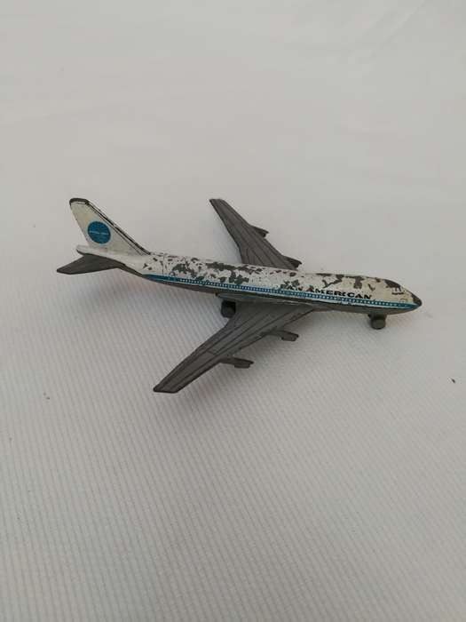 PAN AM AIRLINES VINTAGE PLAYART BOEING 747 Die-cast airliner 1980s