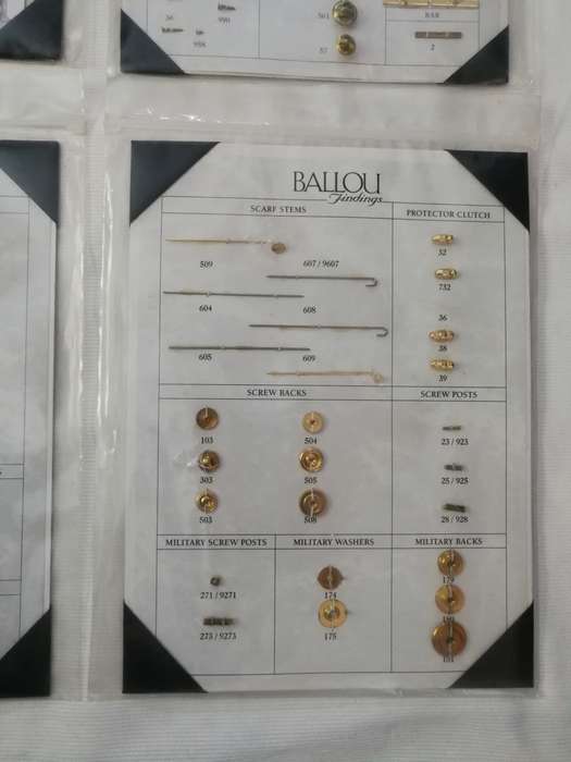 Jewellers Findings assorted - vintage Ballou USA