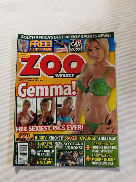 ZOO Weekly Magazine- Issue 43 (Gemma) August 2007. Discontinued Magazine