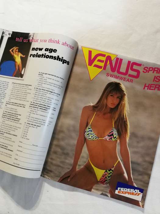 SWIMWEAR USA MAGAZINE APRIL 1990- Vintage