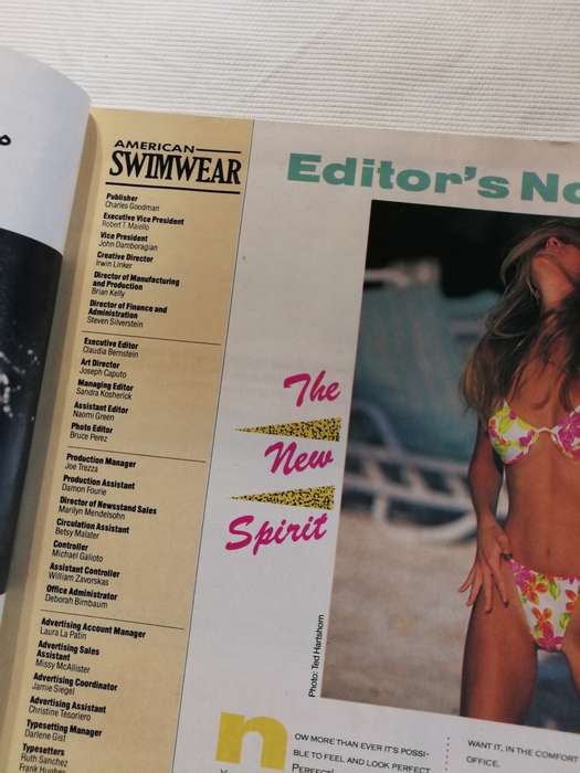 SOMALY SIENG New Body AMERICAN SWIMWEAR Magazine March 1991 Venus Swimsuits USA