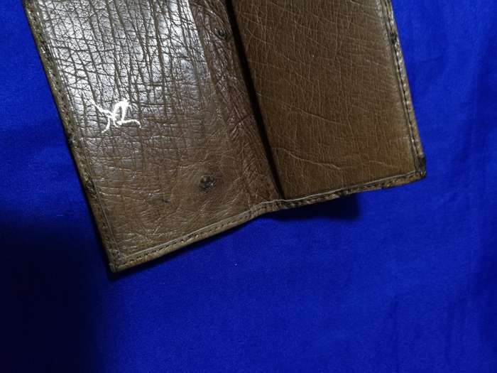 Ostrich Leather Business Card Holder/ Card wallet