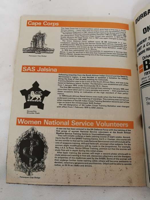 SOUTH AFRICA 1979 First Durban Military Tattoo. First Souvenir programme, 2 Tickets and LP