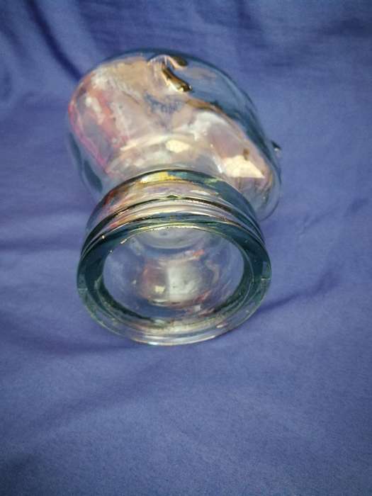 Thick Clear Glass Mannequin Head for Display / Art / Decor- Vintage