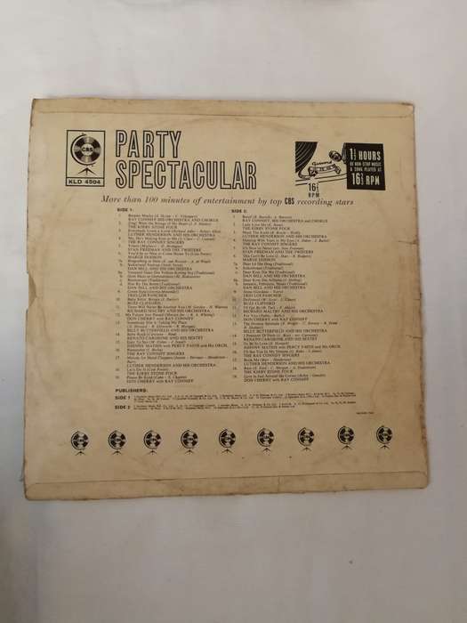 Various  CBS Party Spectacular- South African music LP