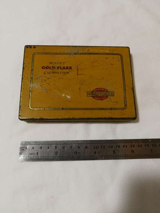 WILL`S GOLD FLAKE VINTAGE CIGARETTE TIN. Wills Bristol & London