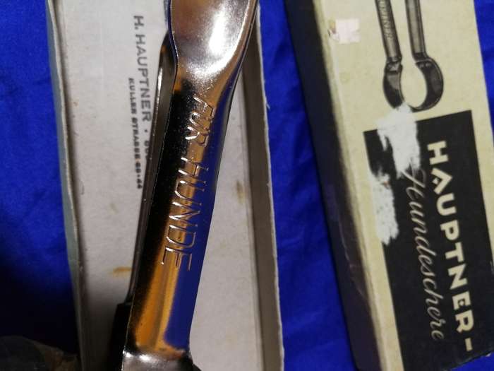 Hauptner Solingen Dog shears. Rare Vintage. Made in Germany