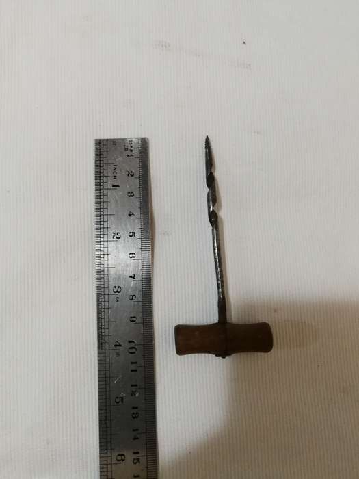 Antique Wooden Handled Twist Gimlet/ awl