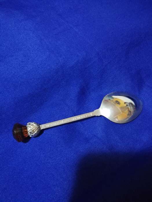 Vintage Exquisite Silver Scottish Thistle Teaspoon- Made in G Britain