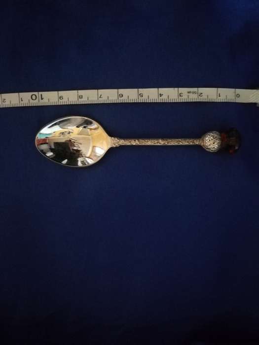Vintage Exquisite Silver Scottish Thistle Teaspoon- Made in G Britain