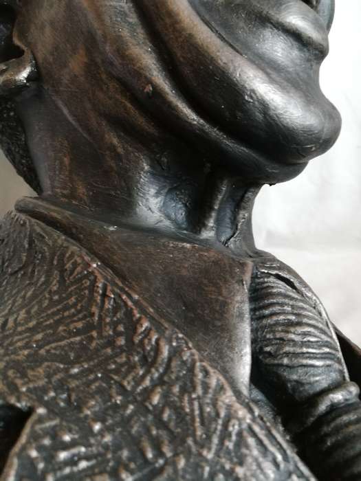 Nelson Mandela Sculptures Metallic Finished Nelson Mandela Mini-Bust Statue- 500mm tall.