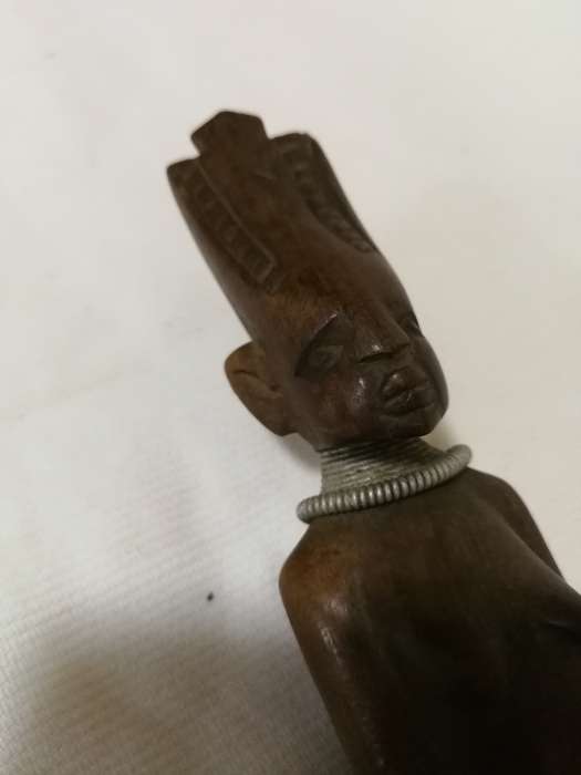 Vintage Carved Wooden African Spoon