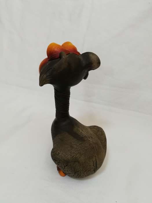 Cat handicraft clay unique piece handmade-