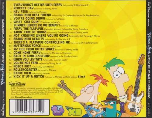 Phineas and Ferb - Across The 1st and 2nd Dimension (CD)