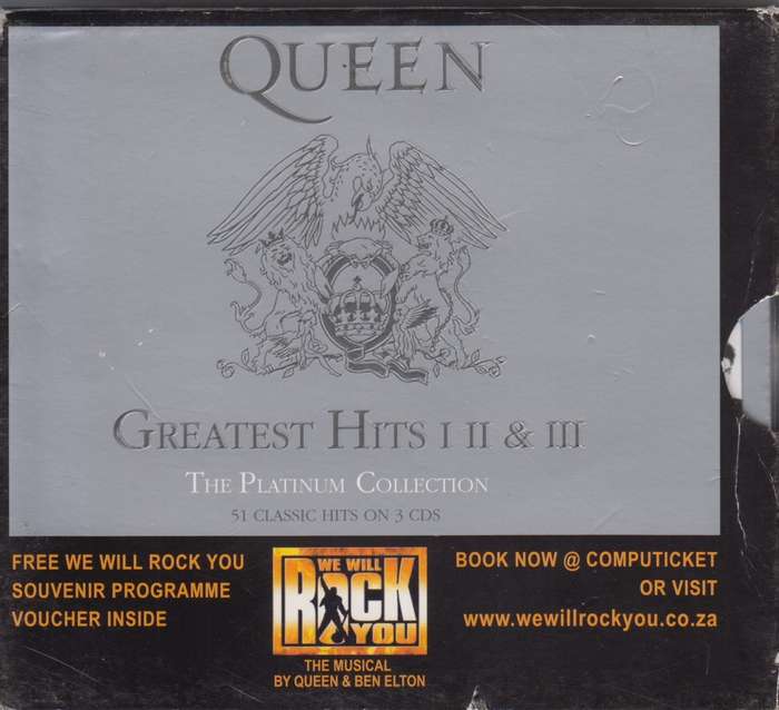Queen - Greatest Hits I/II/III : The Platinum Collection (3 CD`s) [Box slightly worn around edges]