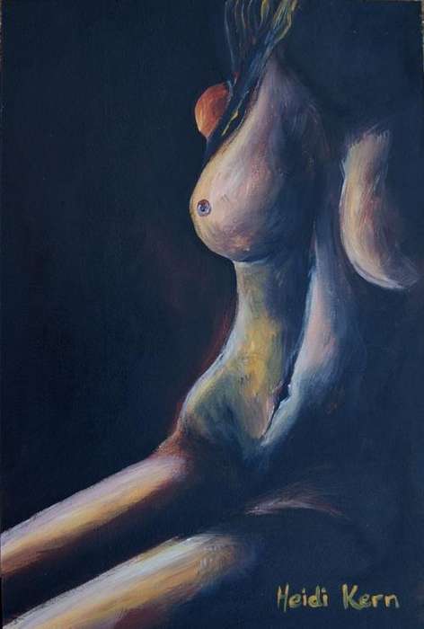 Original Painting - Quiet Time - by SA artist Heidi Kern