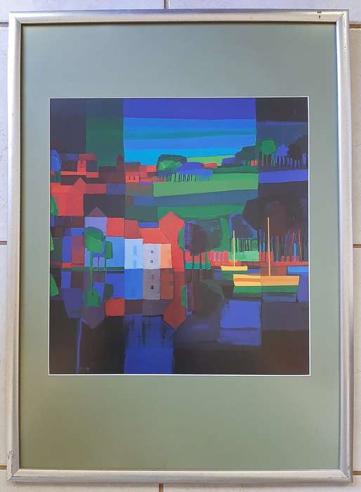 Ton Schulten, 2 high quality prints from Dutch artist, framed, 530x725mm