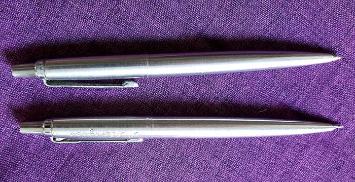 Parker stainless steel Jotter pen and pencil set plus Parker pencil