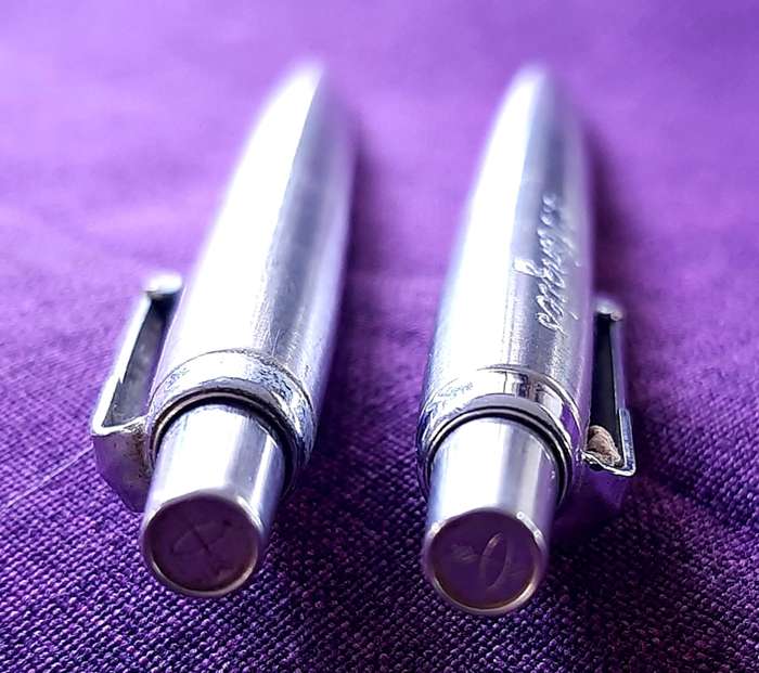 Parker stainless steel Jotter pen and pencil set plus Parker pencil