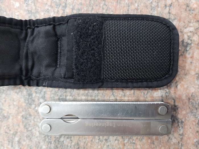 Leatherman LM832518 Heritage PST Multi-tool number 0298 with leather and synthetic pouch, like new