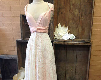 Infinity dress accessory. LACE SKIRT OVER LAYER..... SHORT. To wear over you Convertible Wrap dress.