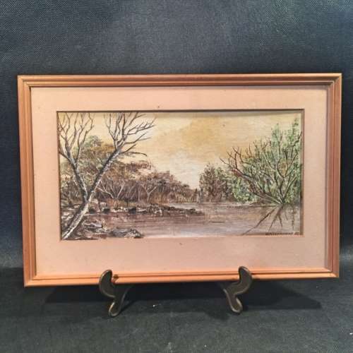 G Kleynhans Framed Oil on Board Landscape (340mm x 220mm)