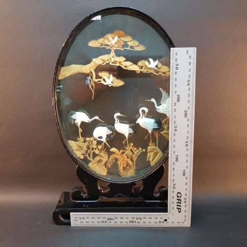 Highly Collectible Large Oriental Miniature Cork Scene!!!