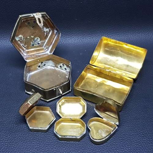 Brass Snuff and Pill Box Collection!!!